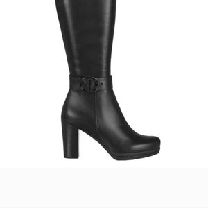 NWOT LA CANADIENNE Misha Black Tall Platform Boots Size 6.5